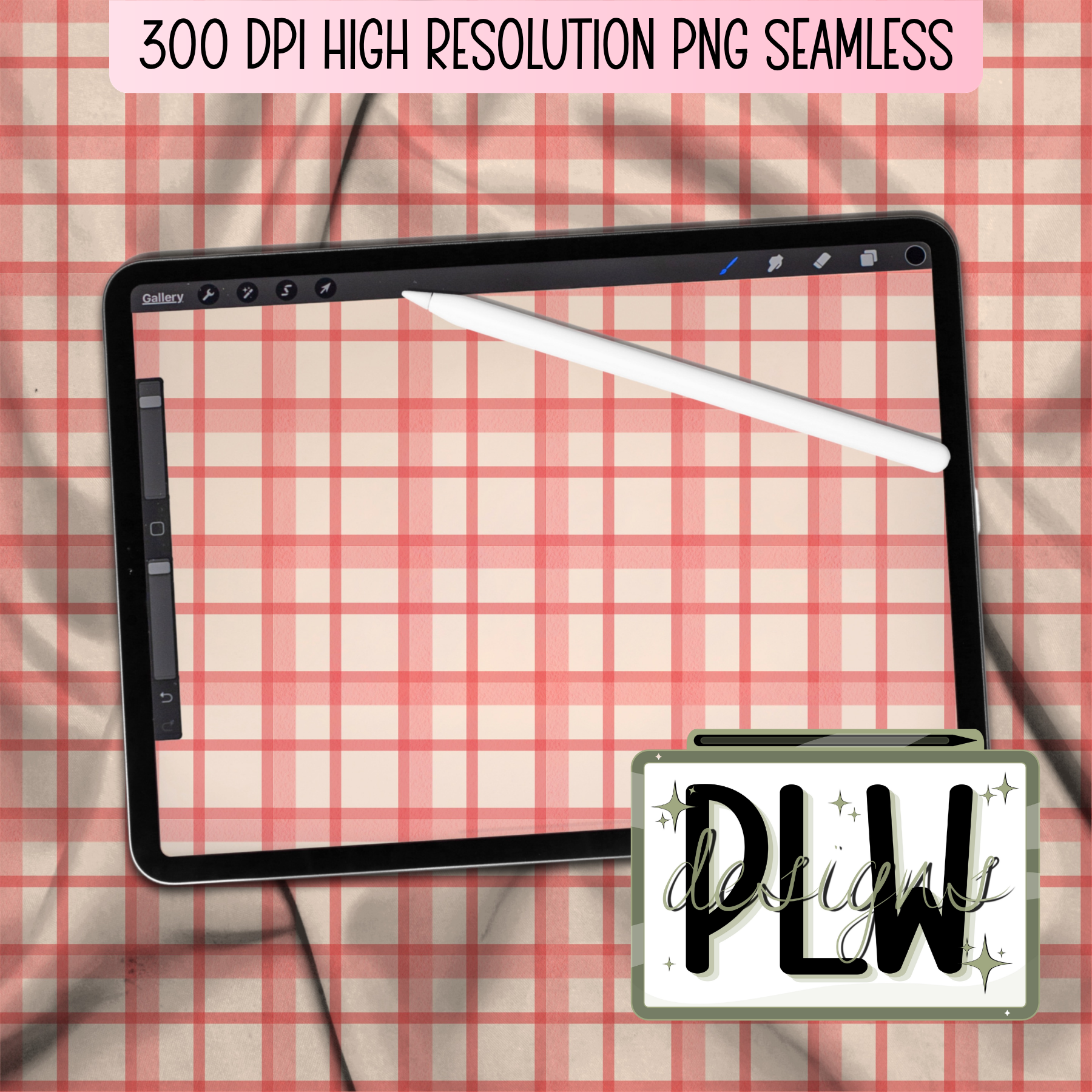 Creamy Pink Textured repeat checkered, gingham plaid pattern, Seamless High Resolution 300 DPI PNG JPG