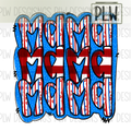 MAMA Red, White And Blue PNG Digital Download
