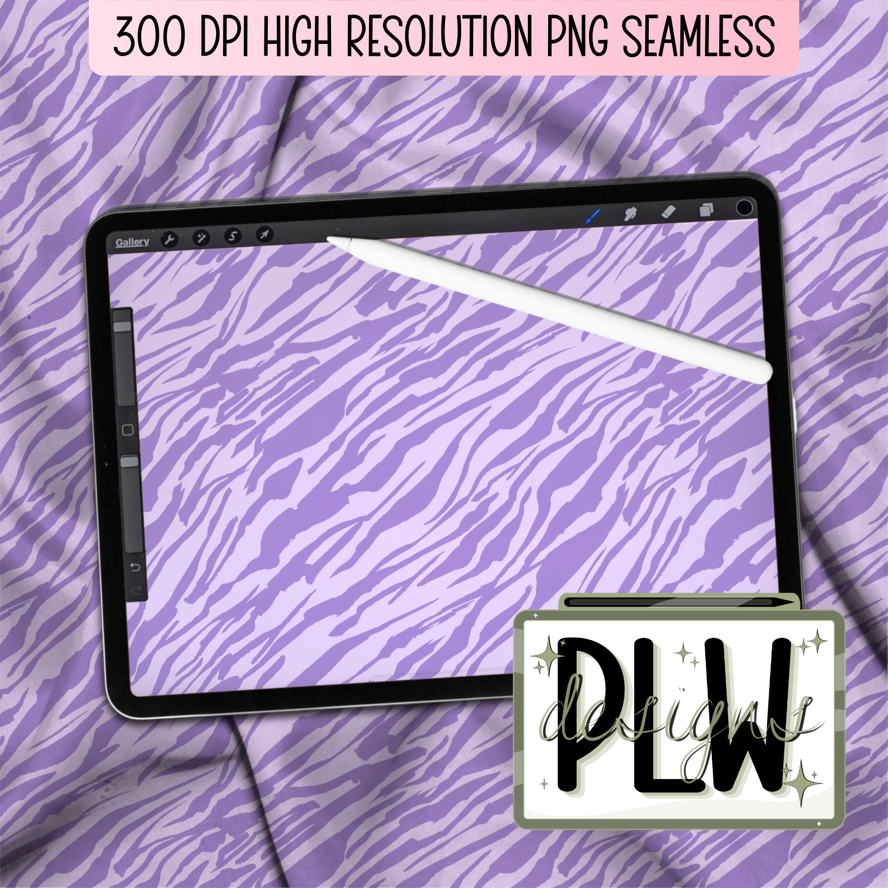 Purple-Y Spooked, Boo and Bows Lavender Haunted Seamless Pattern, Digital Download High Resolution 300 DPI PNG