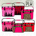 Cooler Clipart Bundle, 6 unique cooler designs with a mix of girly-glitter, grunge-western, and edgy style DIGITAL download PNG high quality clipart bundle